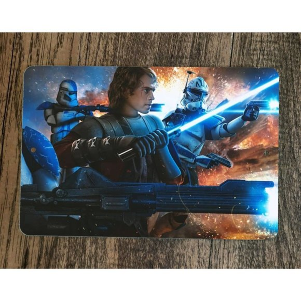 Star Wars Anakin Skywalker Clone‎ Wars 8x12 Metal Wall Sign Poster